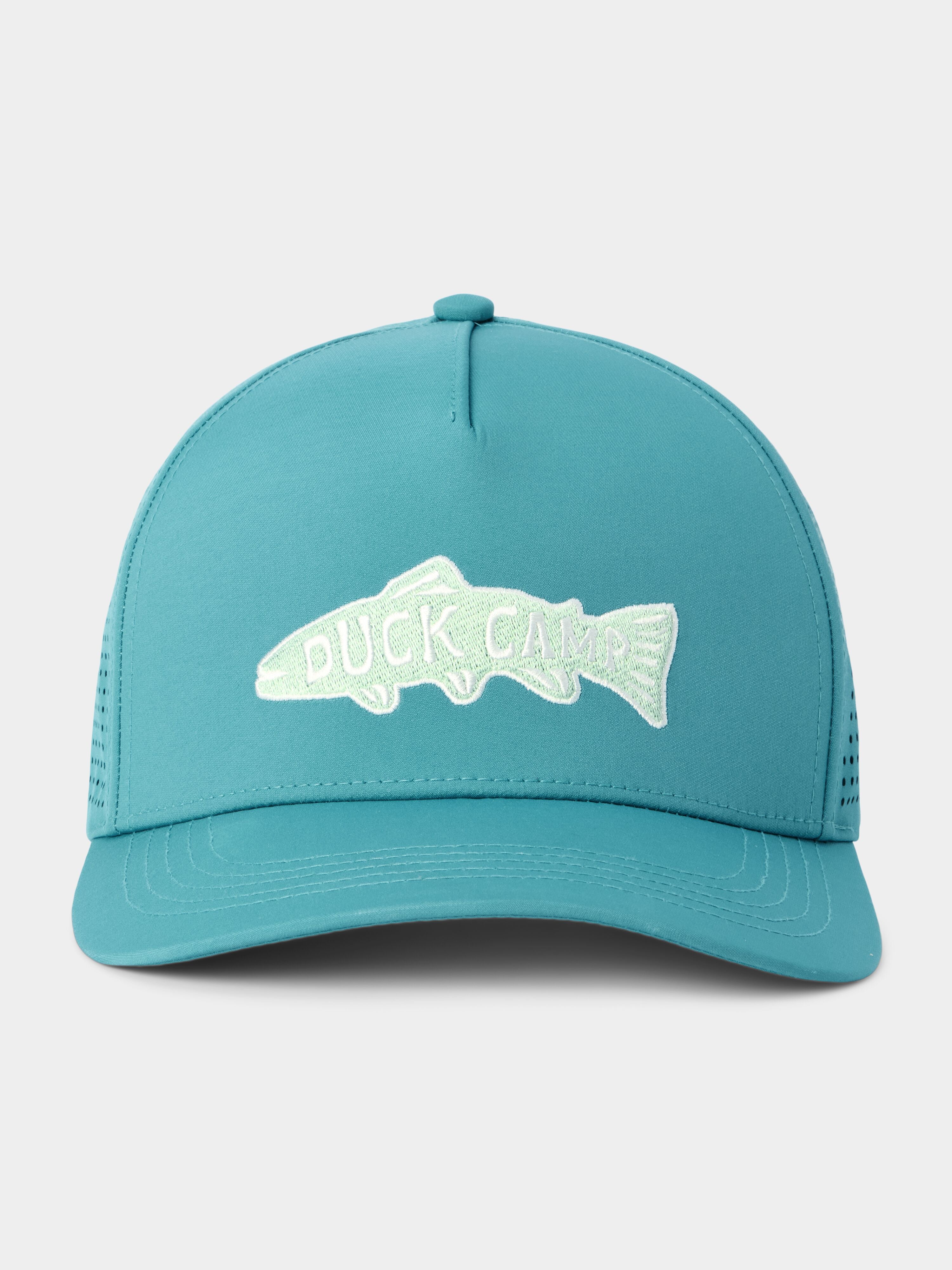 Trout Patch Performance Perforated Hat - Storm Blue