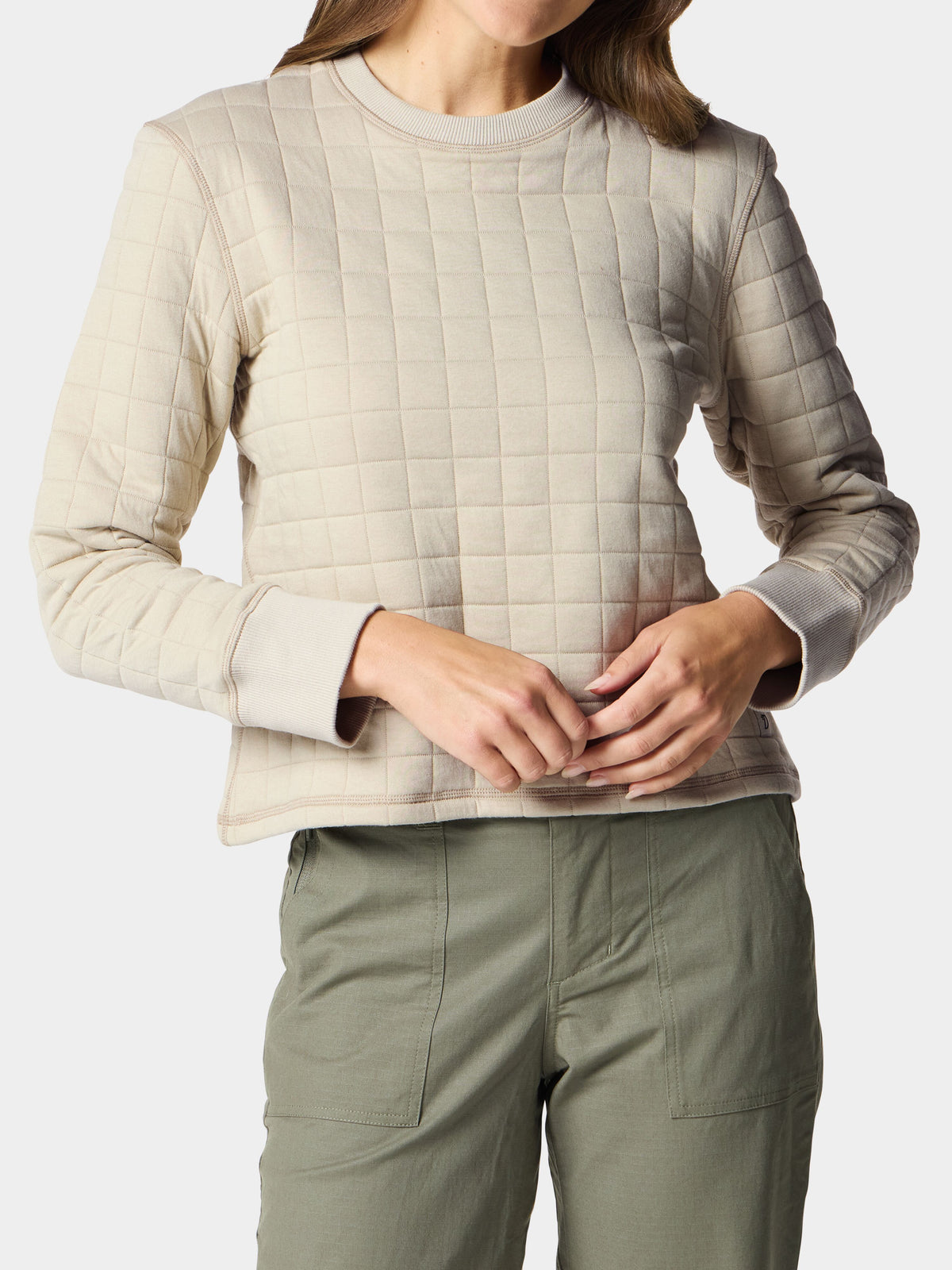 W's Cheyenne Quilted Crew - Sanddollar