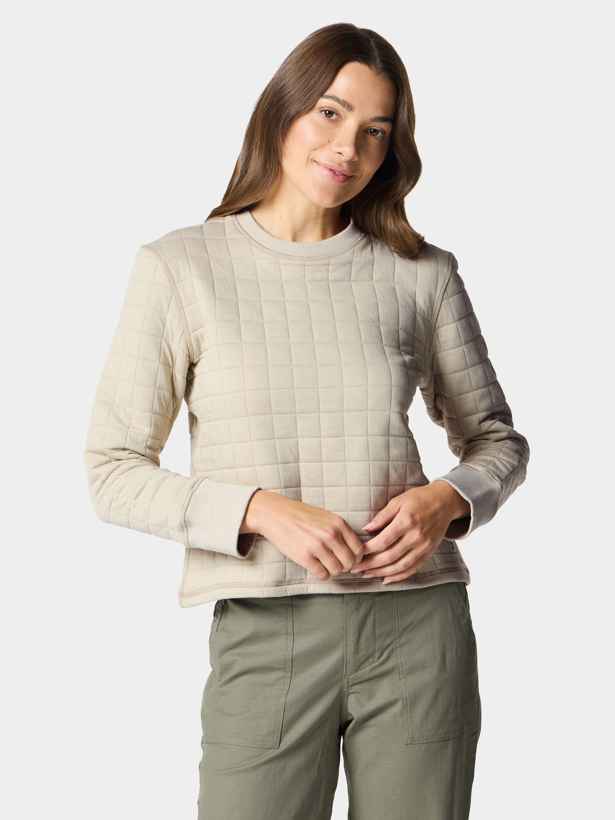 W's Cheyenne Quilted Crew - Sanddollar