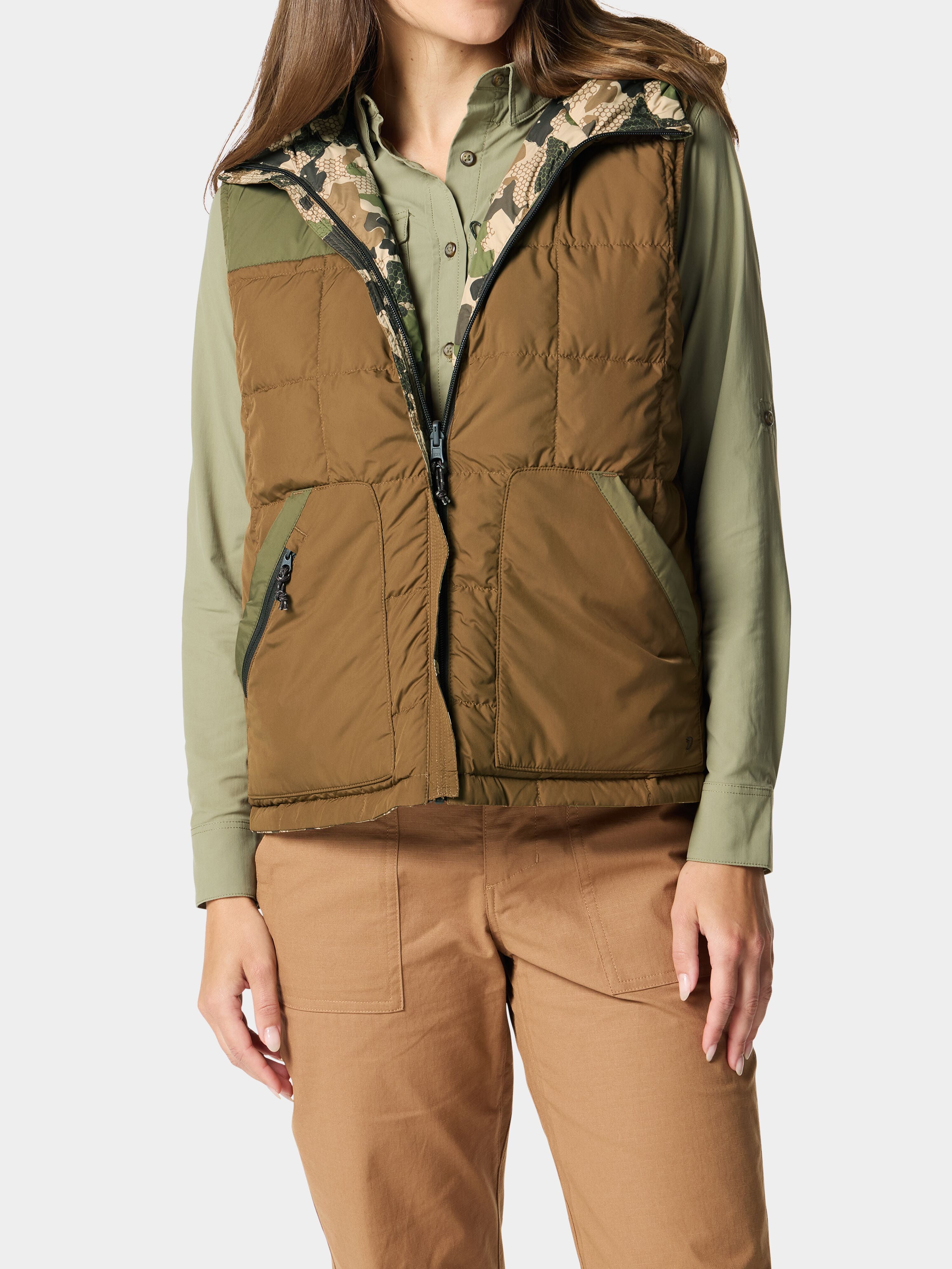 W's DryDown Reversible Vest - Pin Oak / Wetland