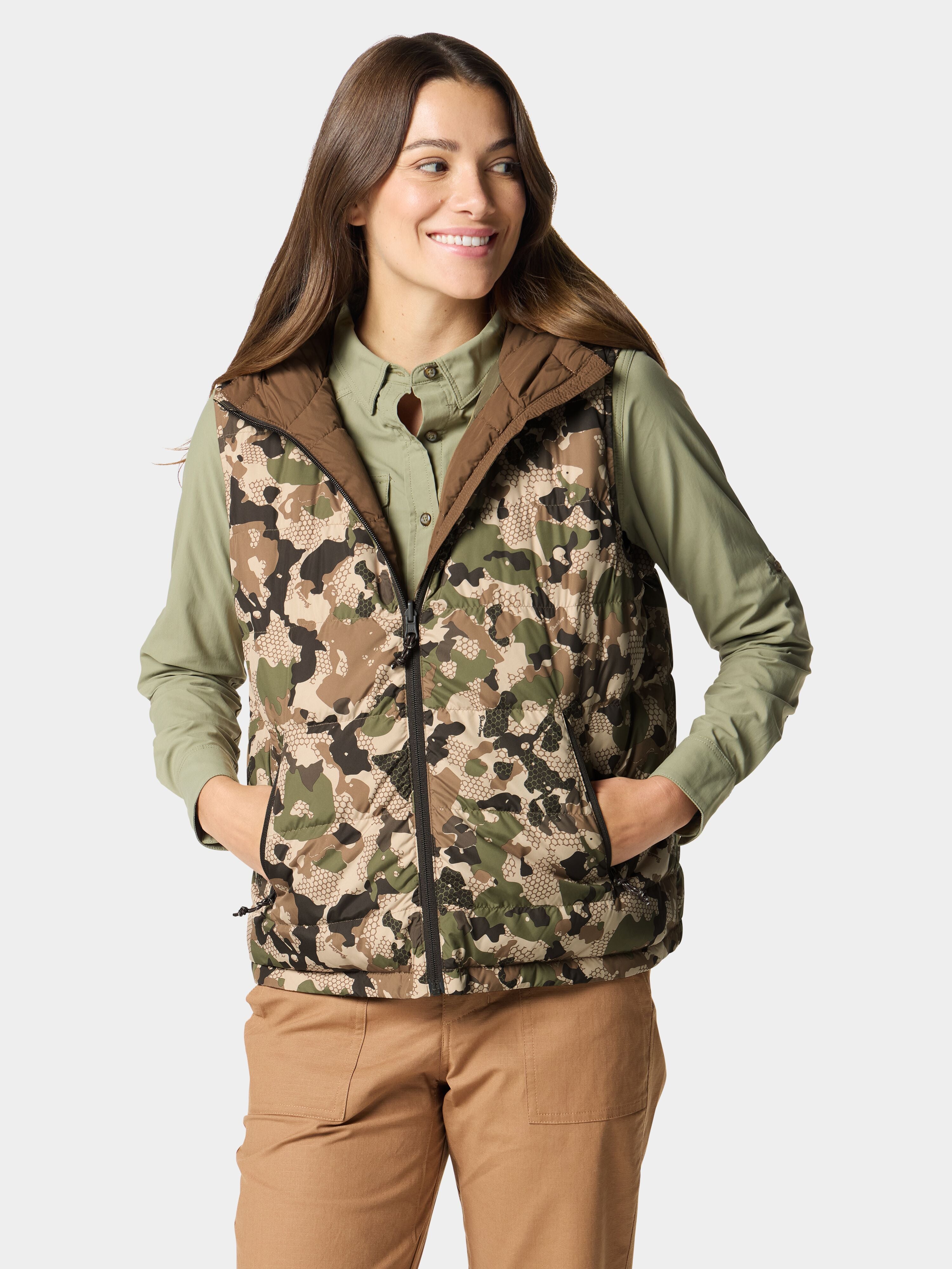 W's DryDown Reversible Vest - Pin Oak / Wetland