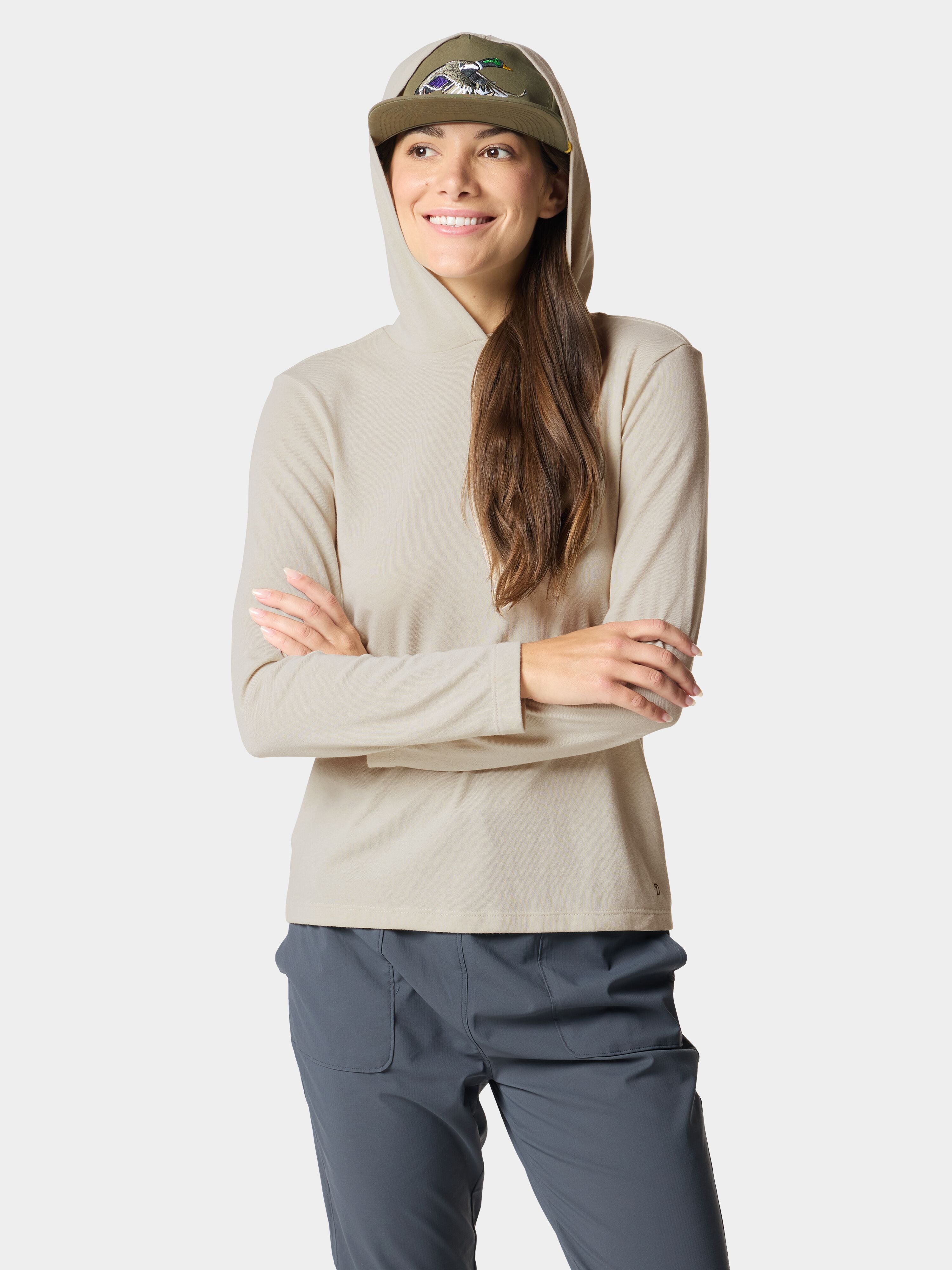 W's Essential Hoodie - Sanddollar
