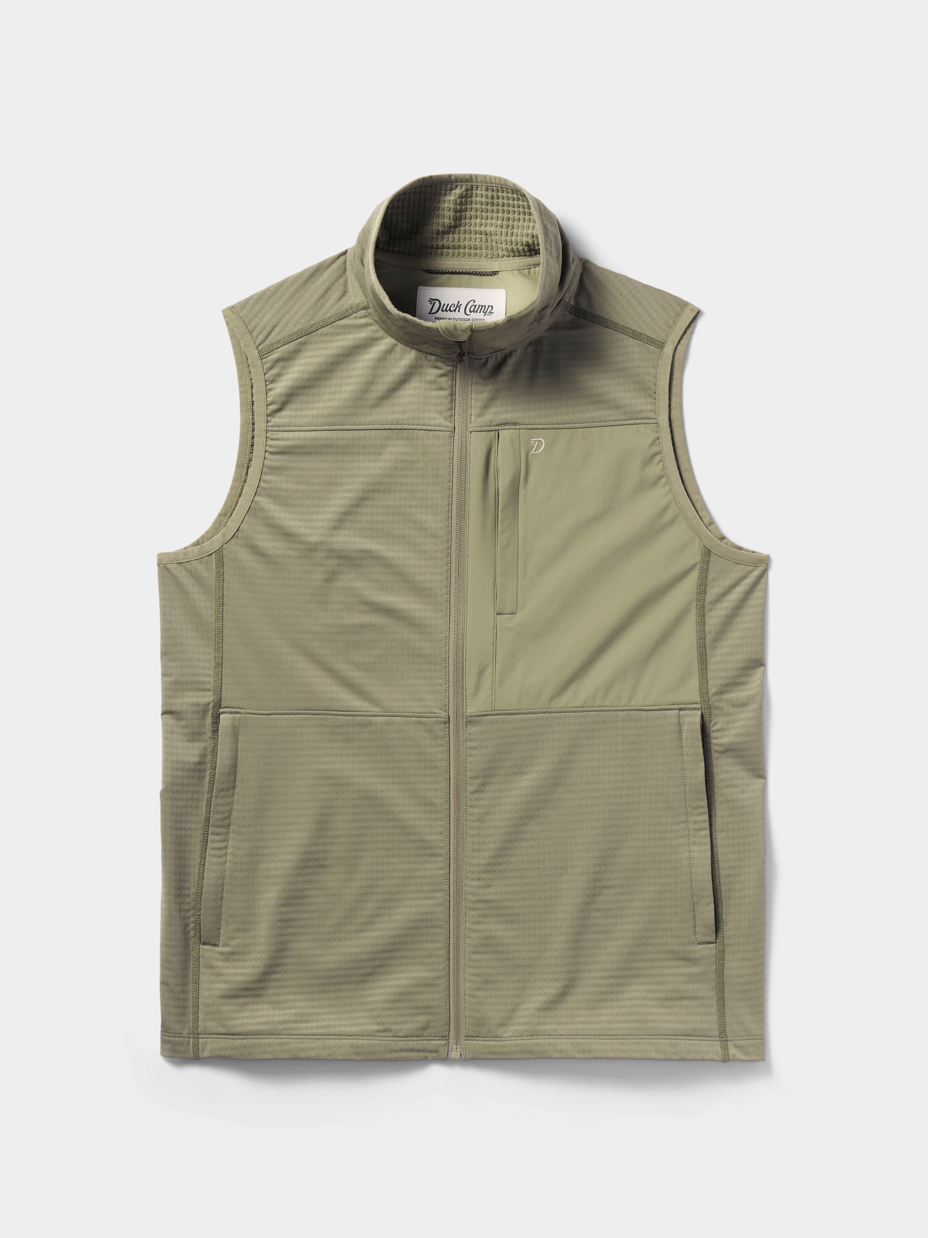 W's Lightweight Grid Tech Fleece Vest - Sagebrush
