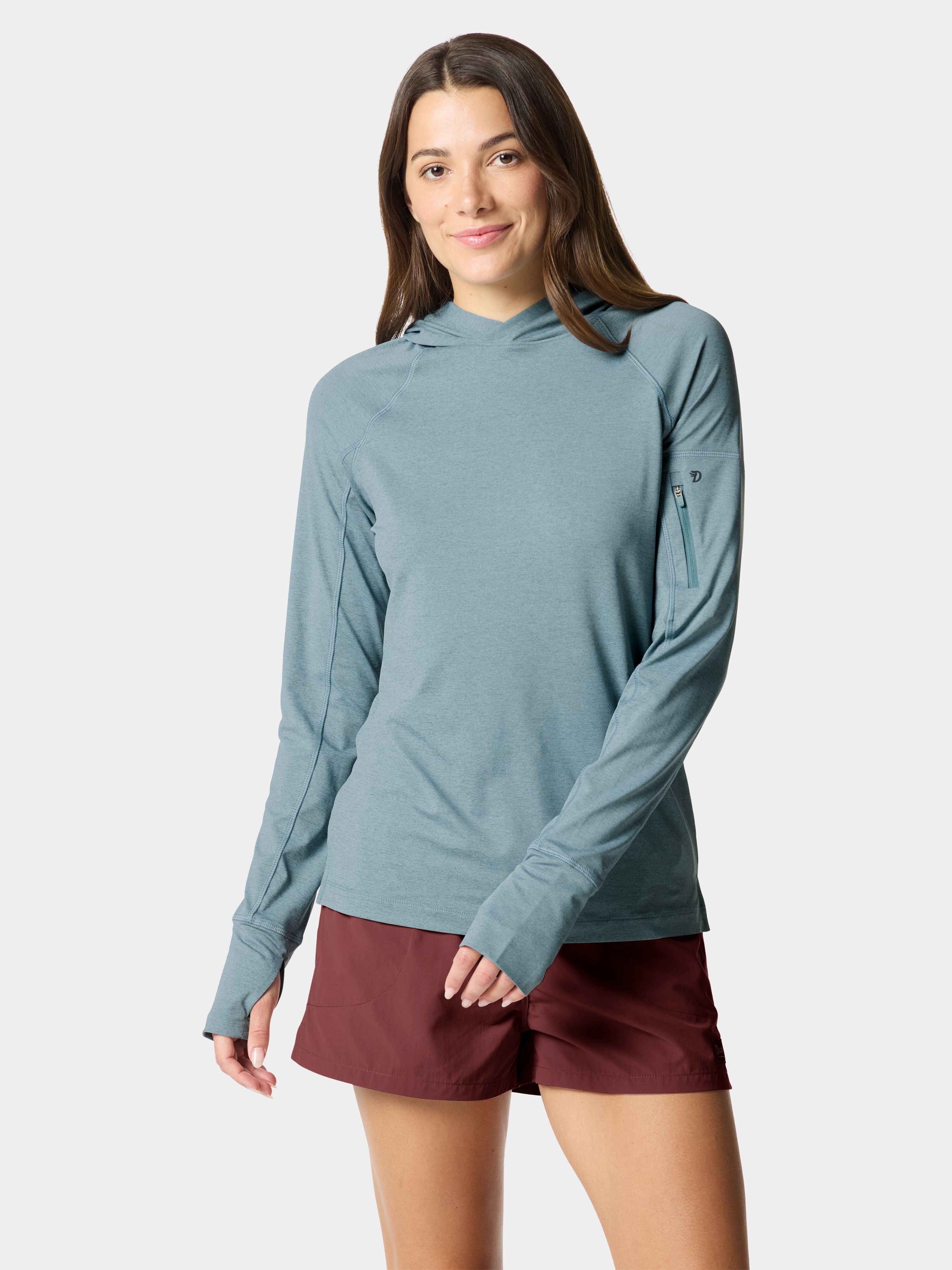 W's Rockport Hoodie - Heathered Trooper