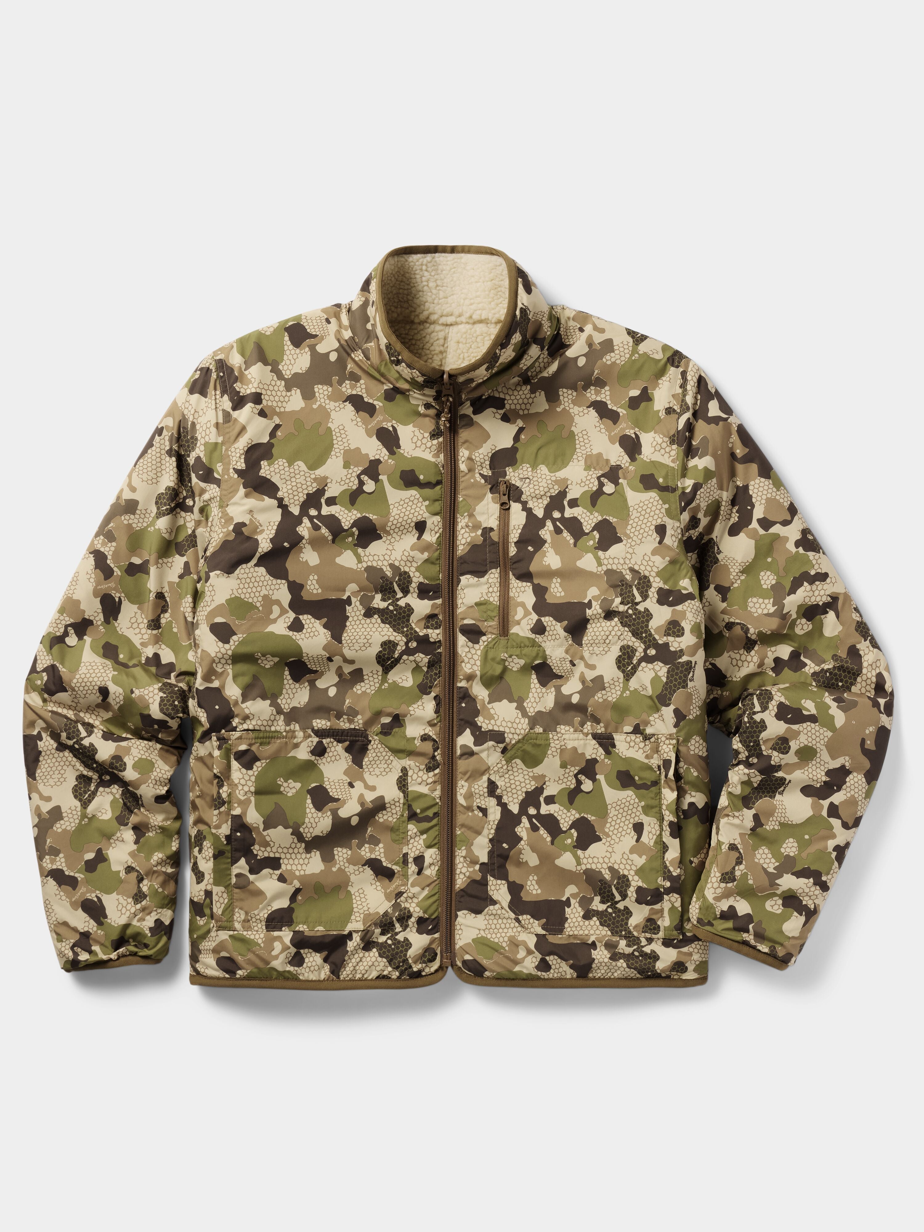 W's Reversible Sherpa Jacket - Natural/Wetland