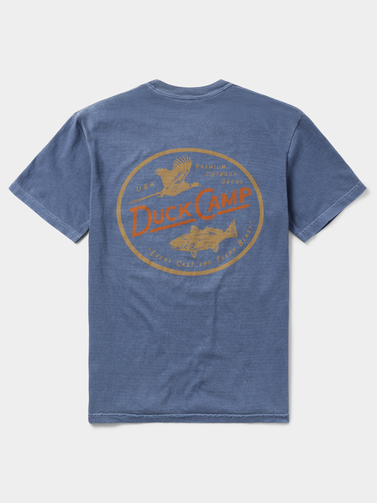 Pheasant Redfish Tee - Dark Denim