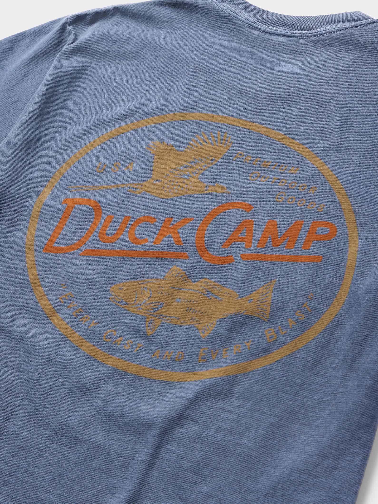 Pheasant Redfish Tee - Dark Denim