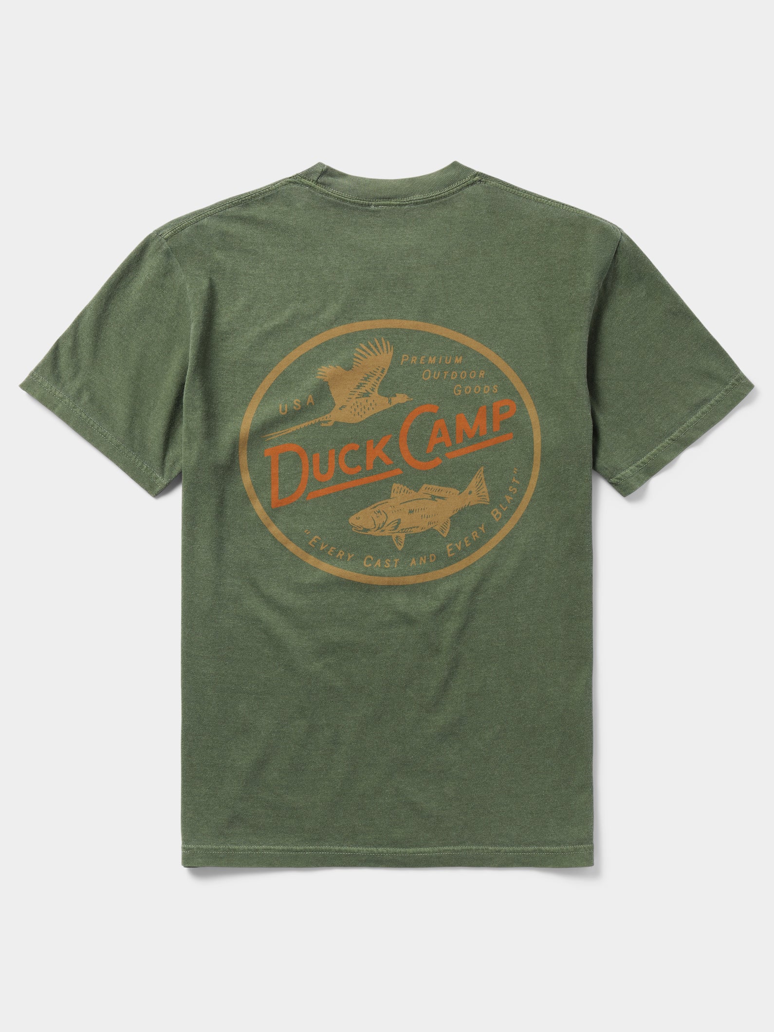 Pheasant Redfish Tee - Willow