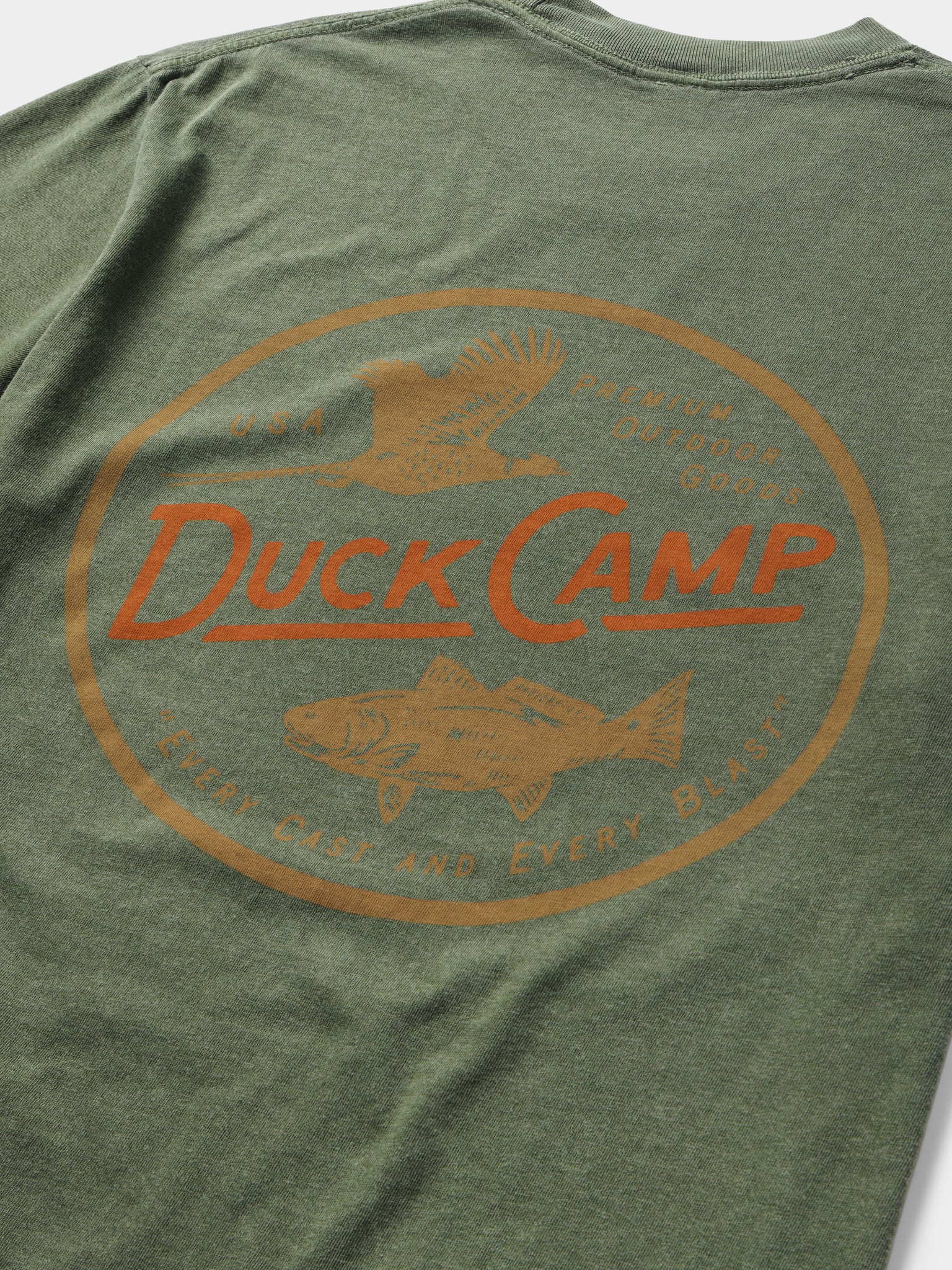 Pheasant Redfish Tee - Willow