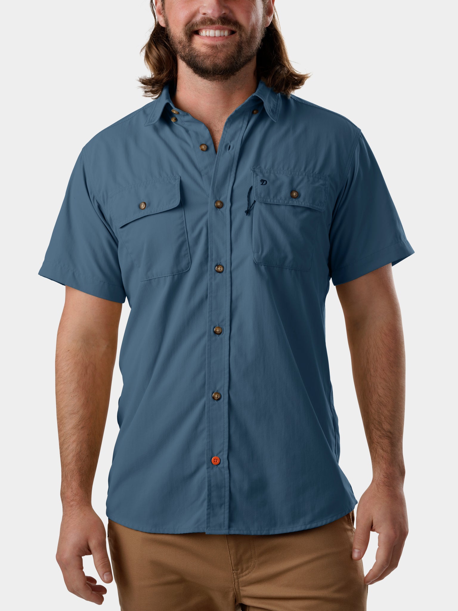 Lightweight Hunting Shirt Short Sleeve - Channel Blue