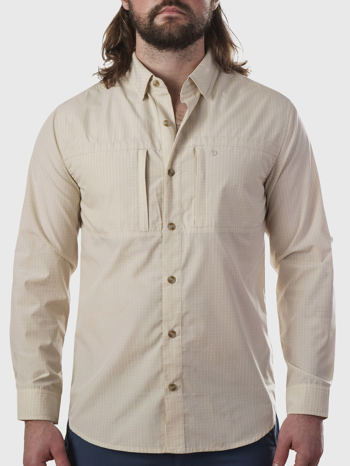 Helm Shirt Long Sleeve - Sanddollar Grid