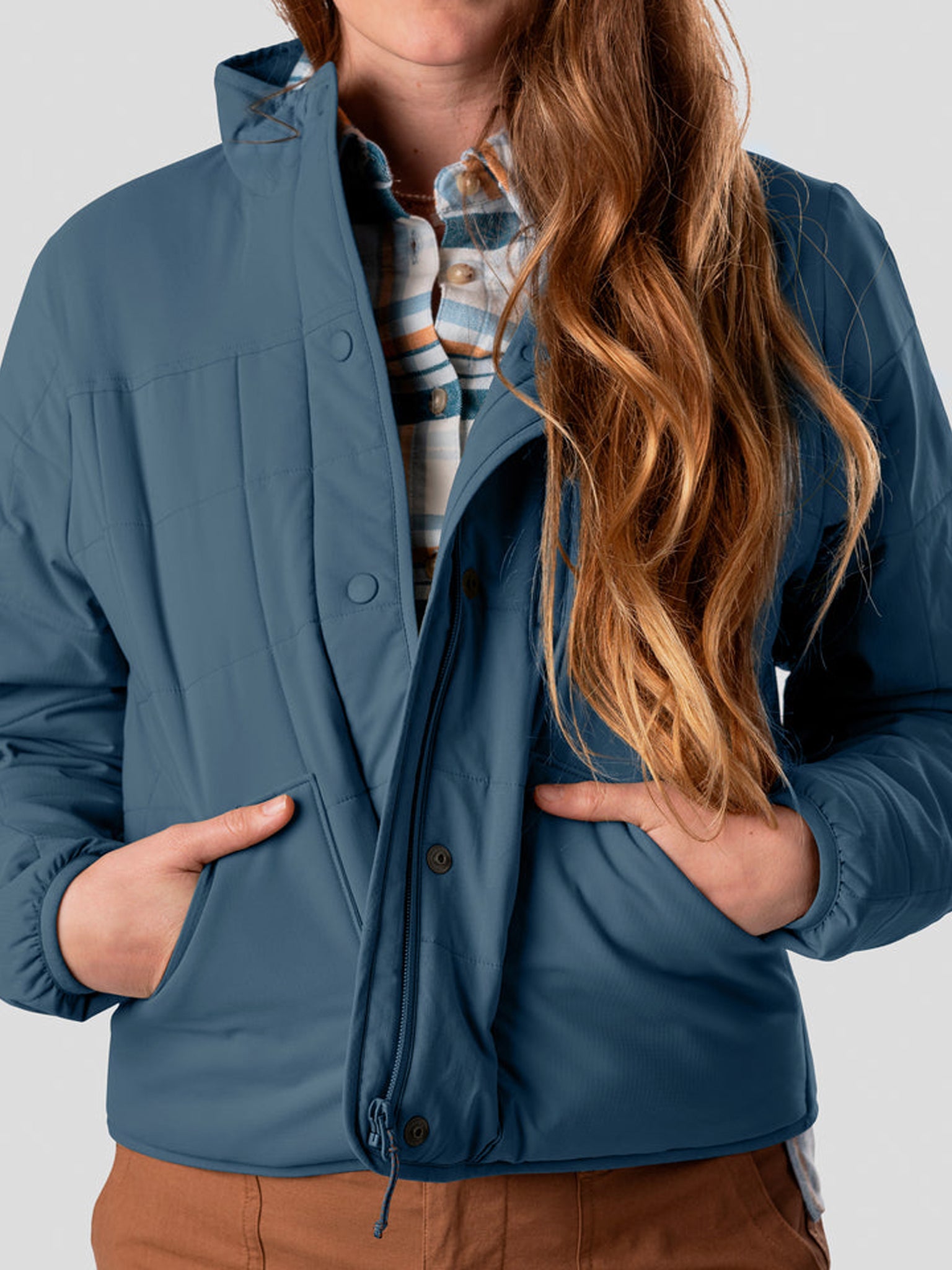 Women's Airflow Insulated Jacket - Channel Blue