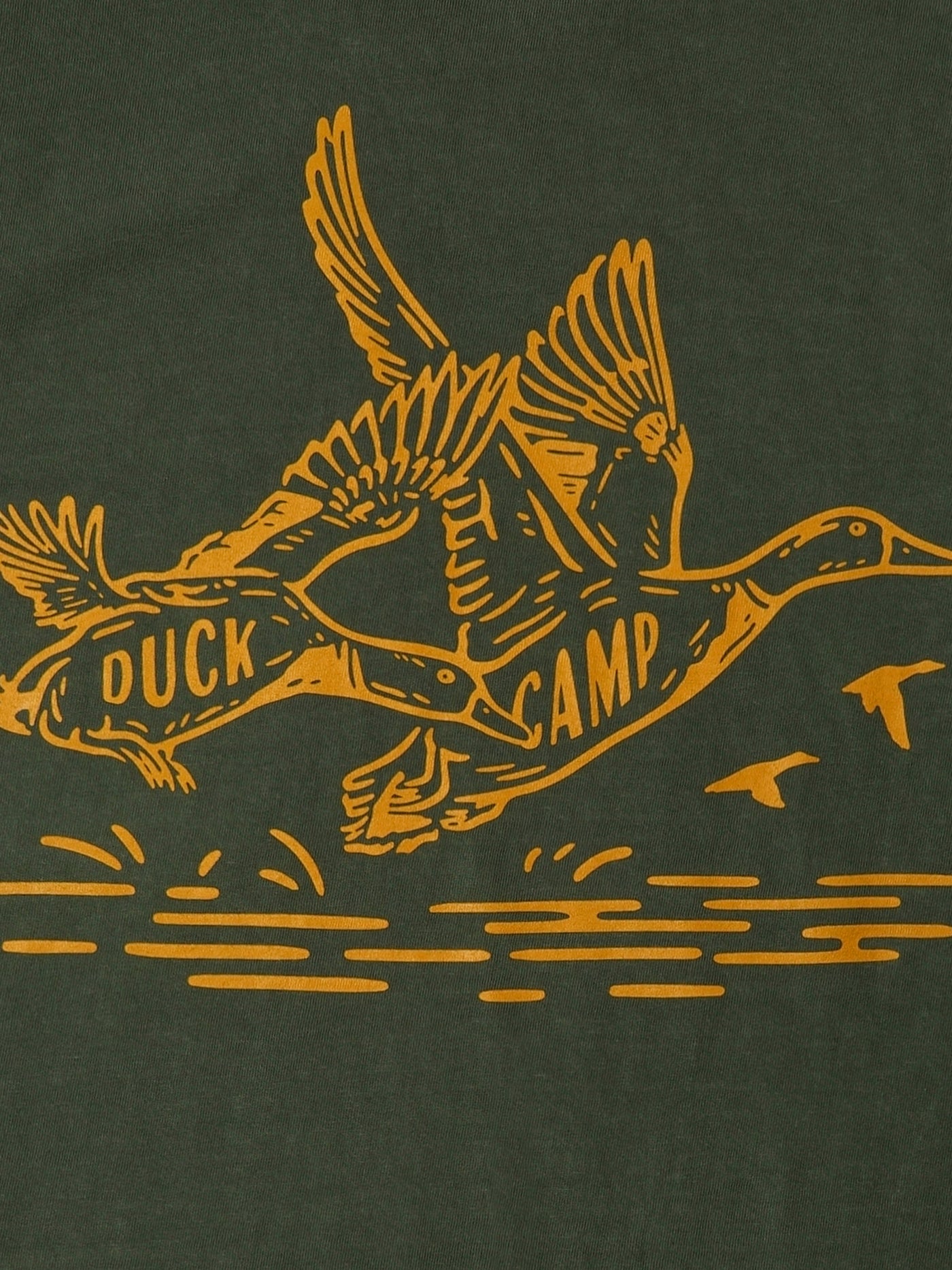 Duck Camp Flight of The Mallards Tee - Moss Green Large