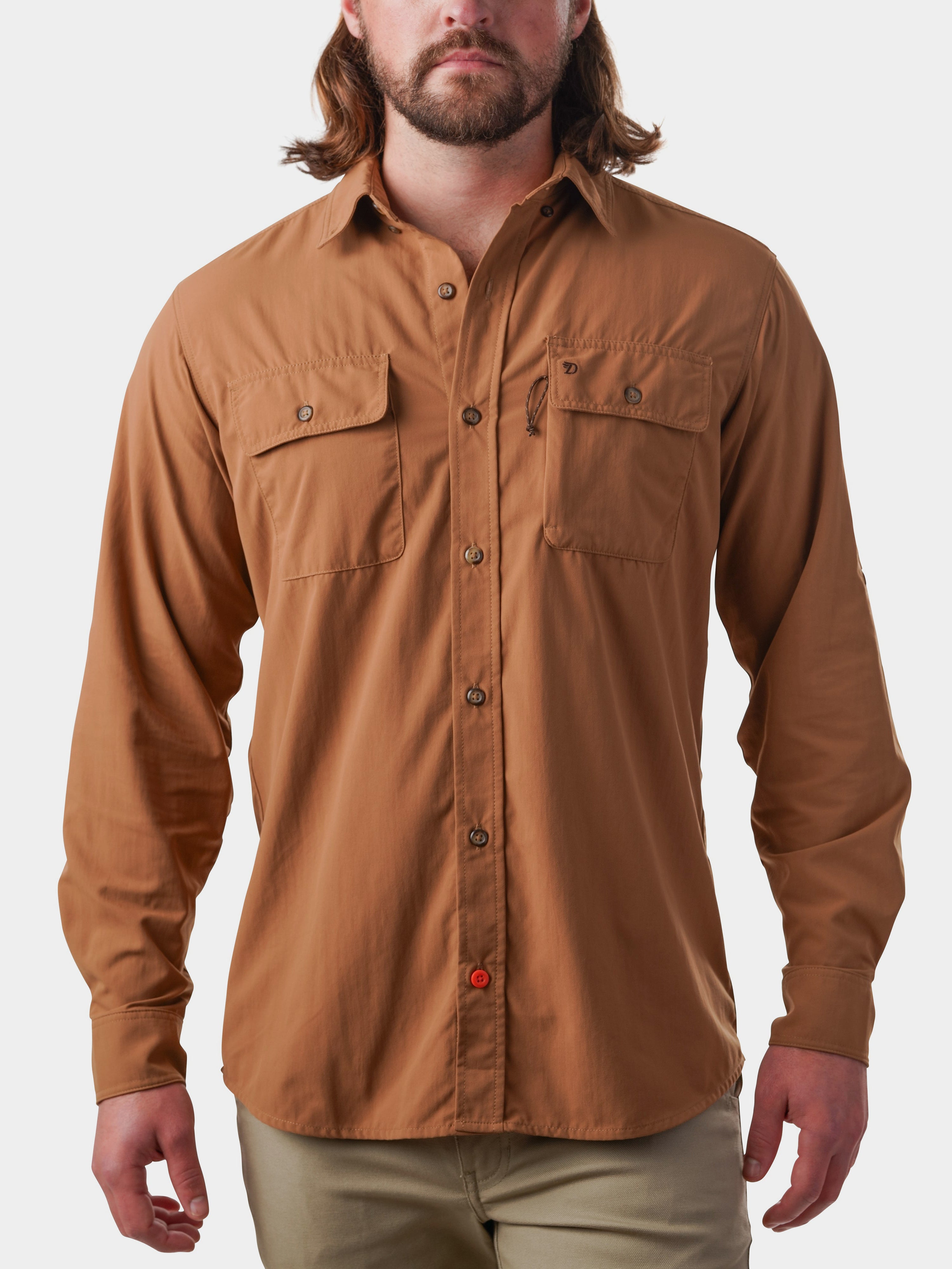M's Lightweight Hunting Shirt Long Sleeve - Pintail Brown