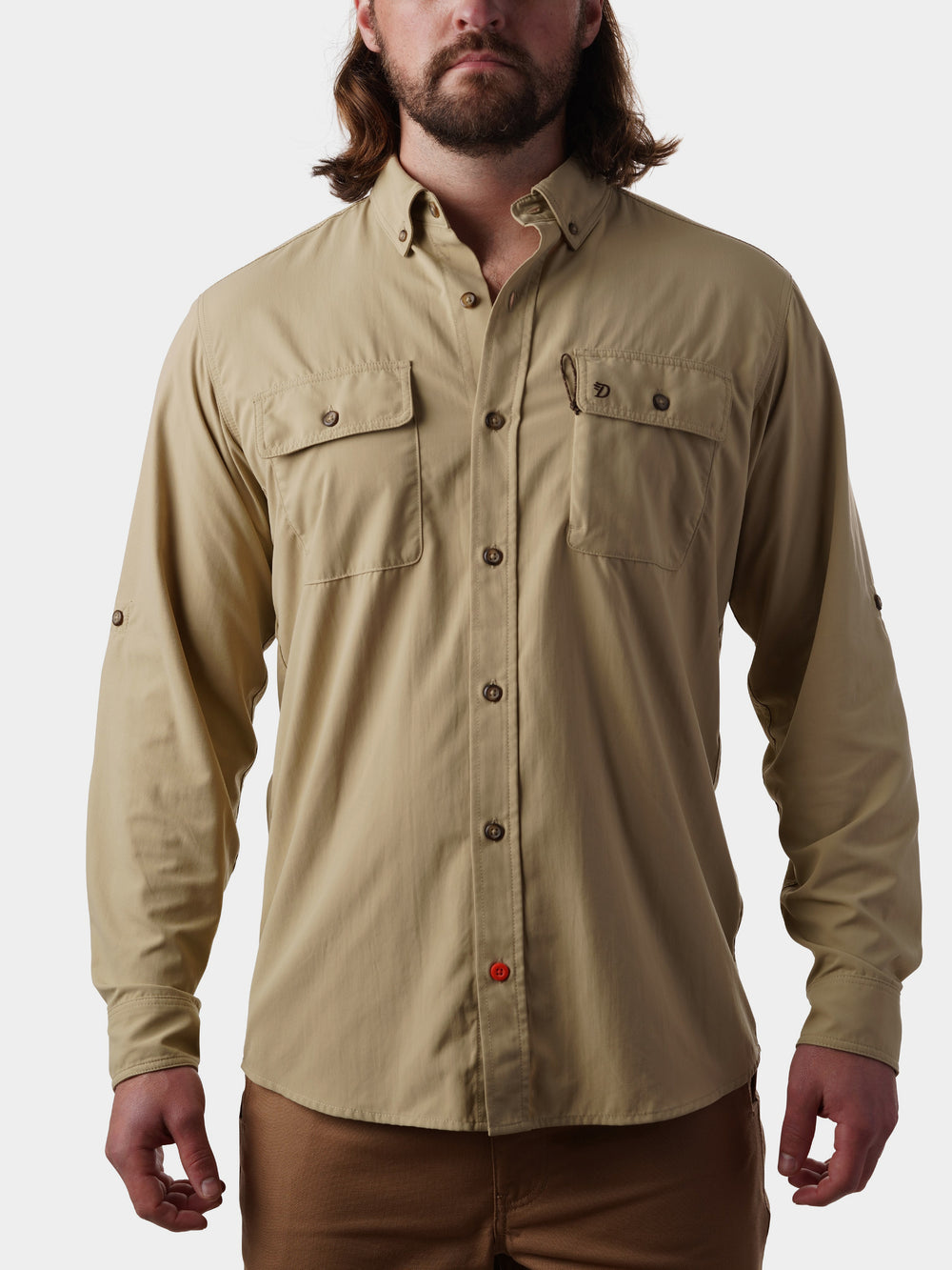 Men's Lightweight Hunting Shirt - Long Sleeve - Pumice