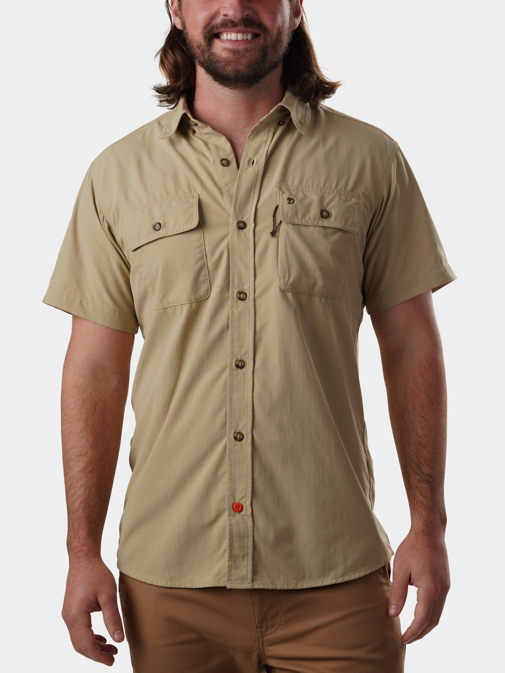 Men's Lightweight Hunting Shirt - Short Sleeve - Pumice