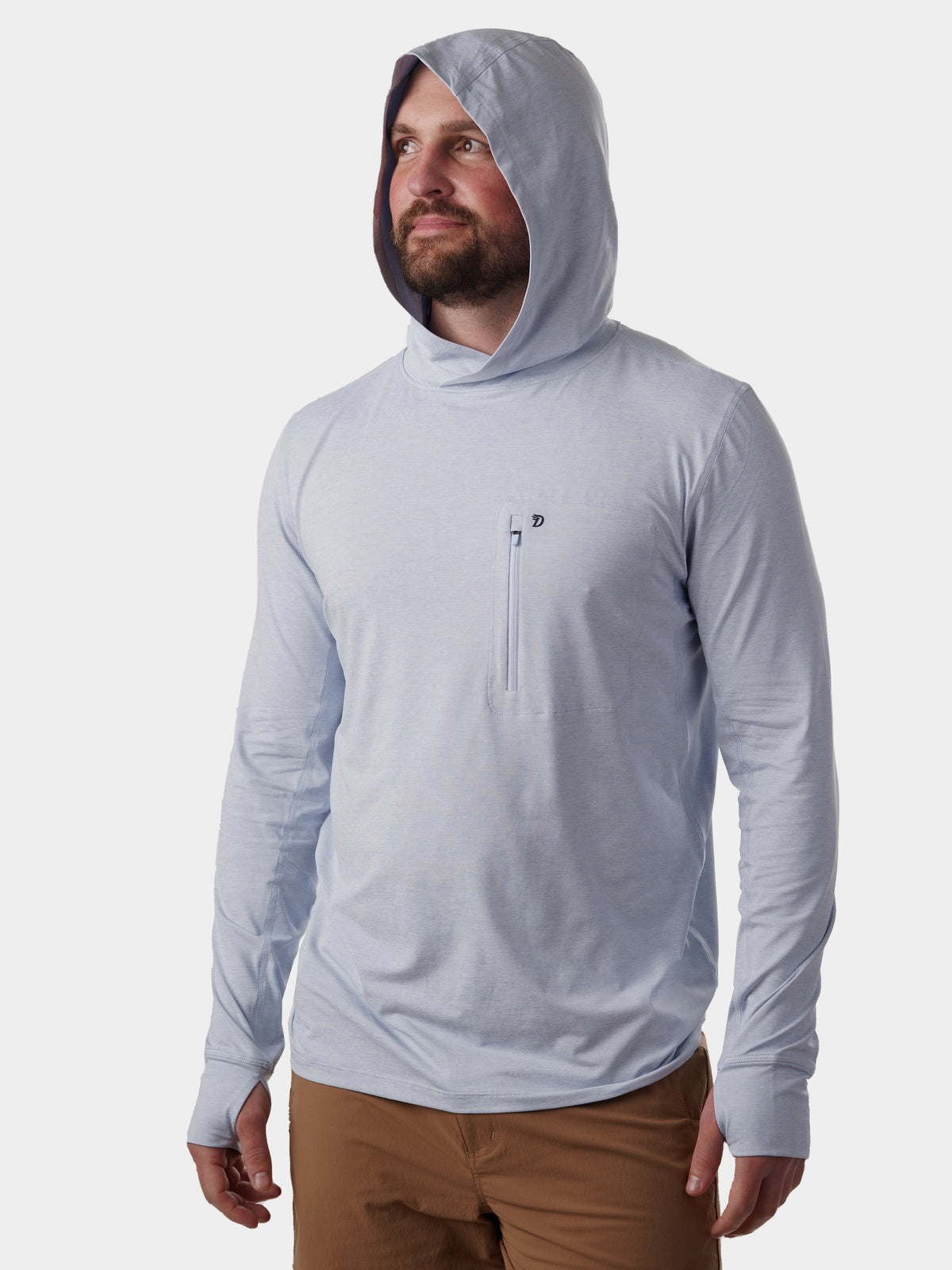 Men's Rockport Hoodie - Heathered Clear Skies