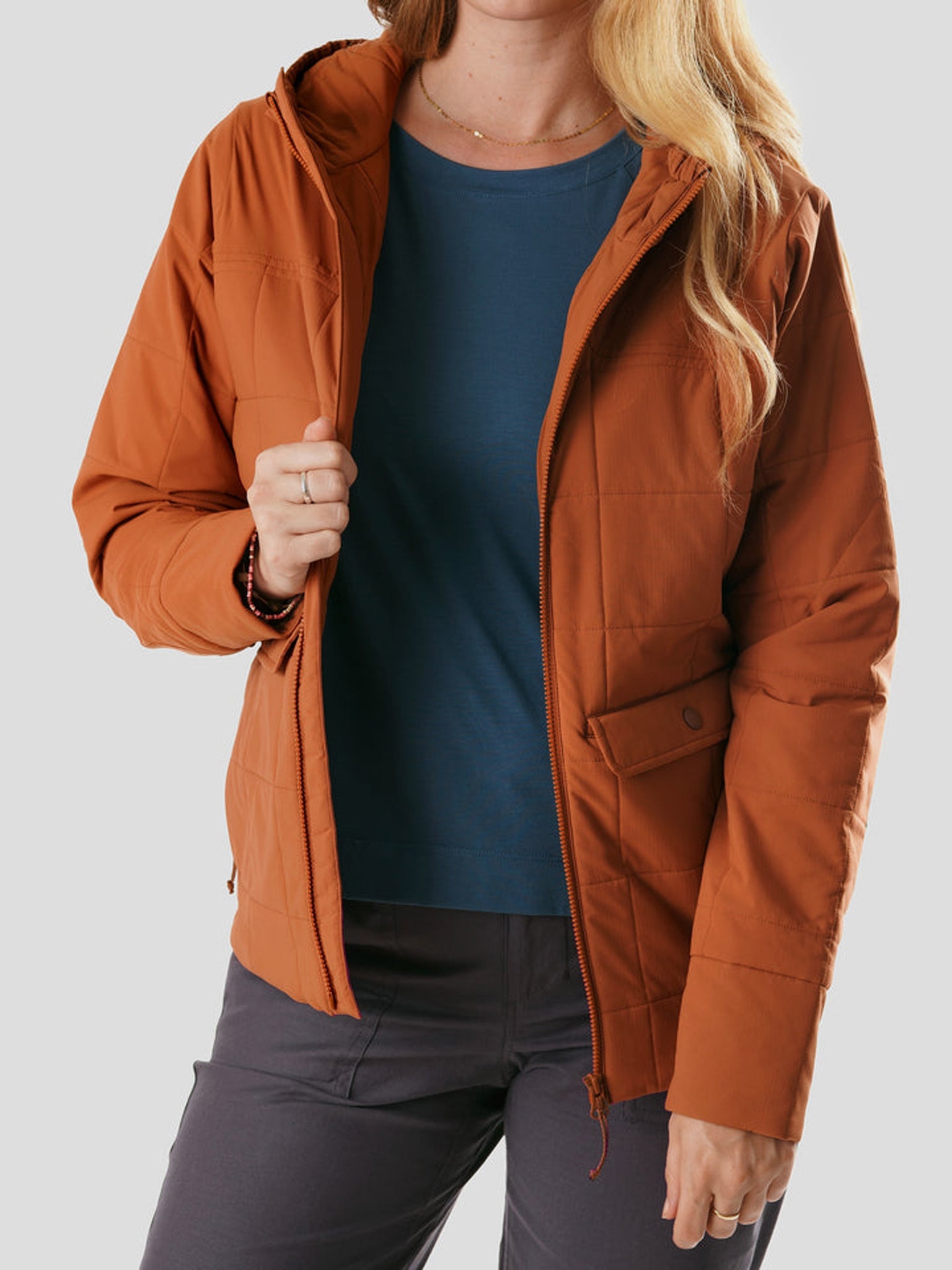 Women's Airflow Insulated Hoodie - Clay