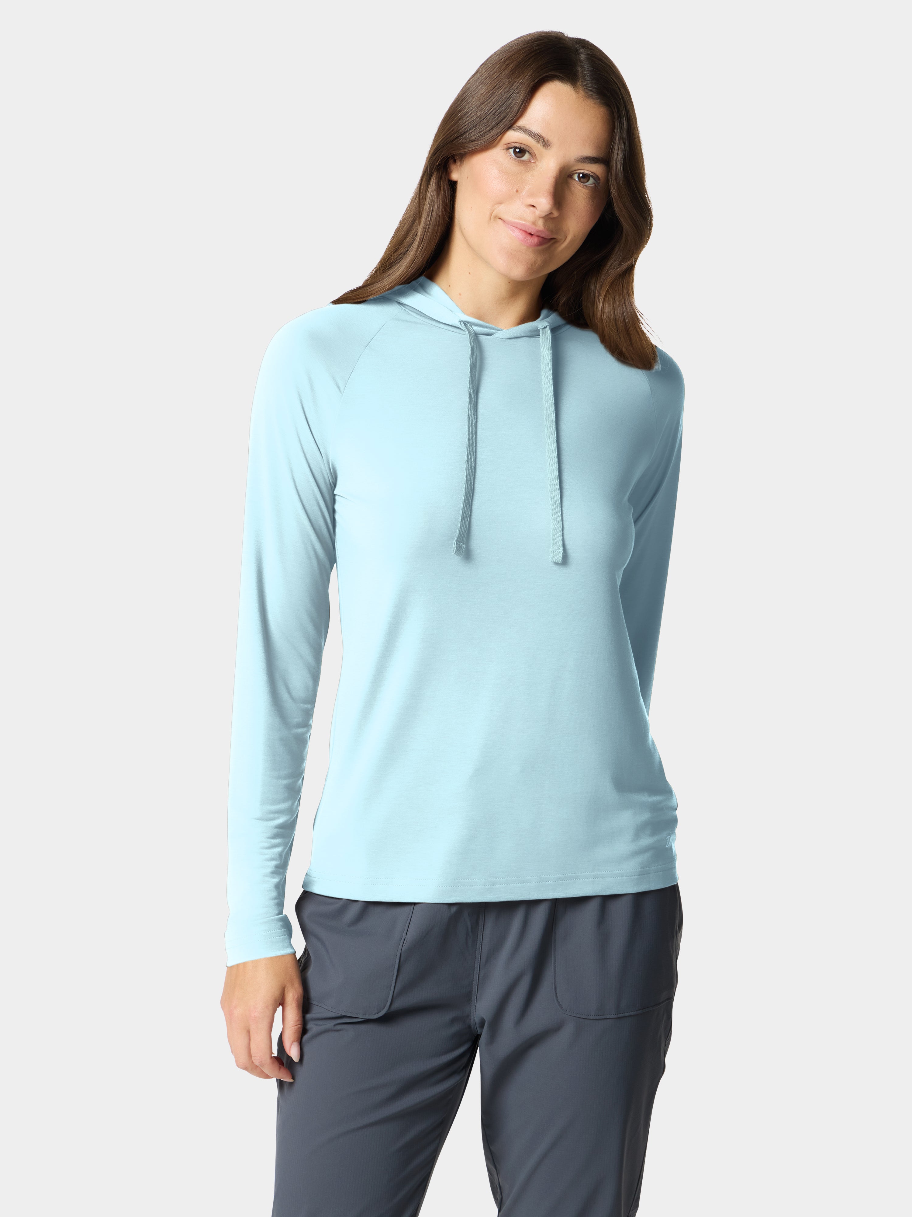 W's Lightweight Performance Hoodie - Ice Water