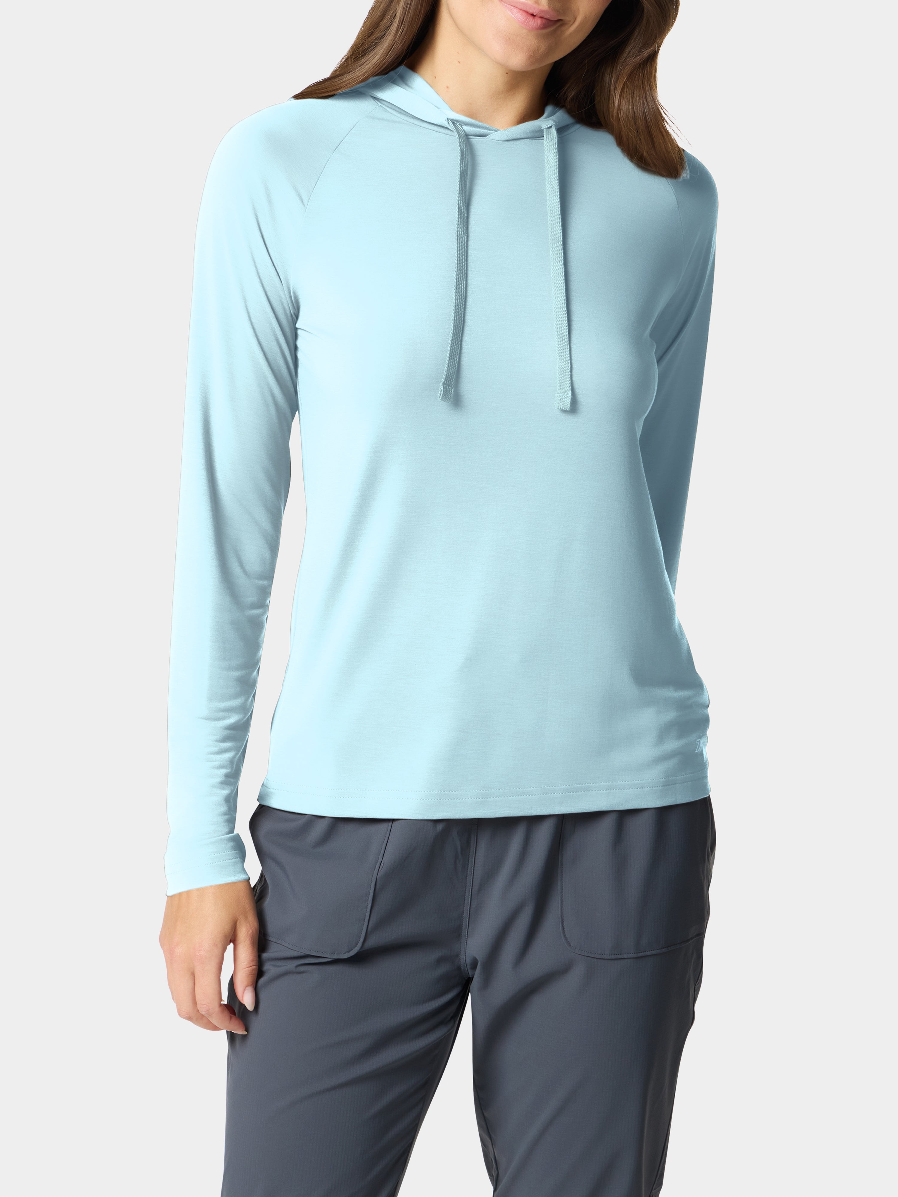 W's Lightweight Performance Hoodie - Ice Water