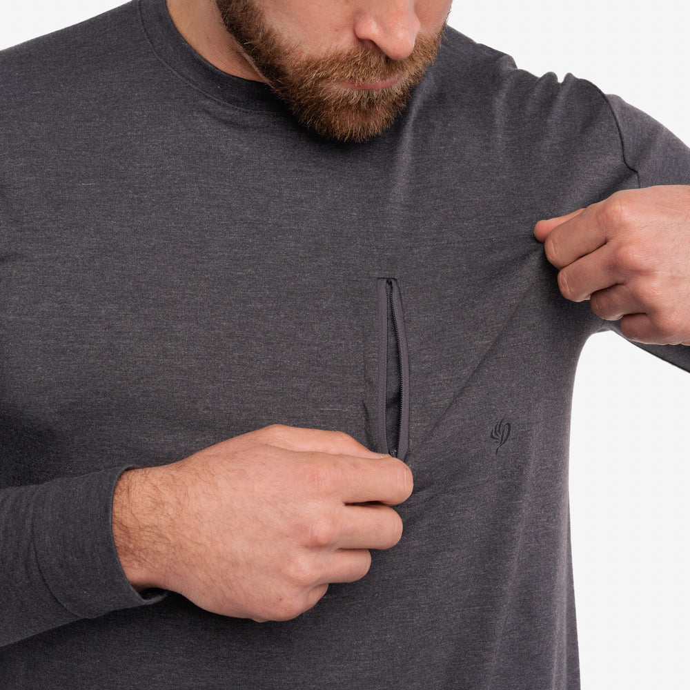 Lightweight Bamboo Crew - Charcoal