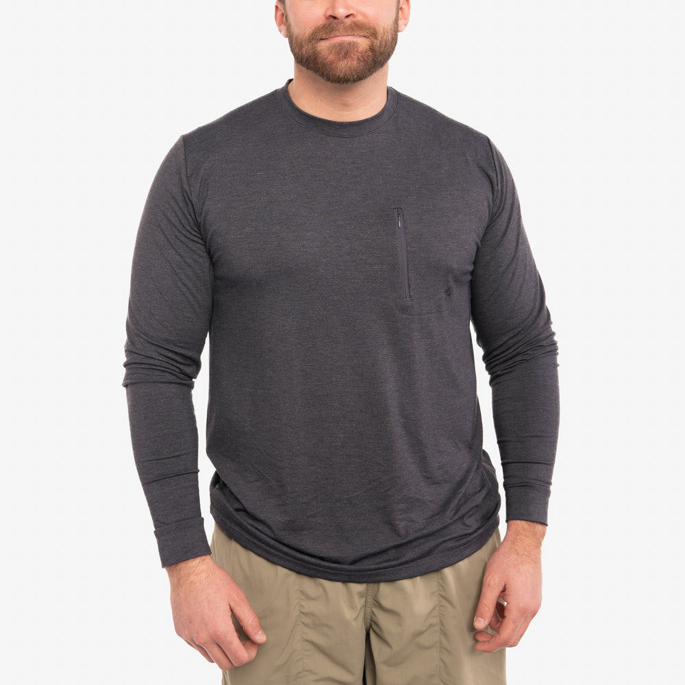 Lightweight Bamboo Crew - Charcoal