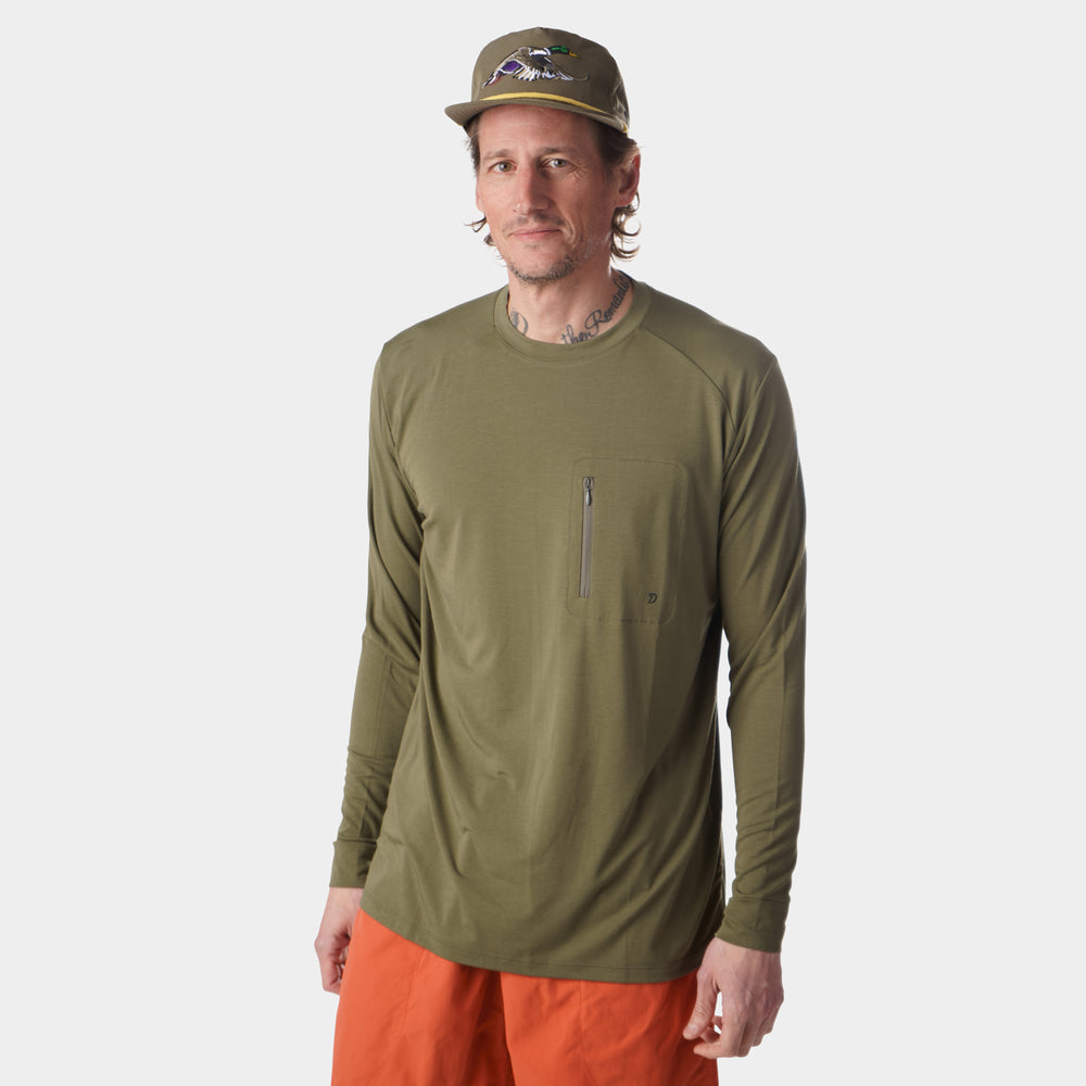 Lightweight Bamboo Crew - Moss