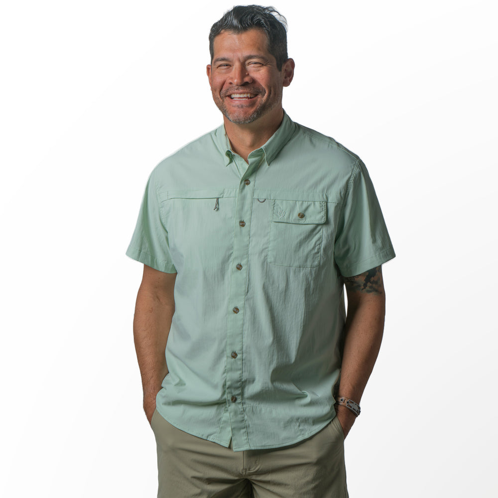 Signature Fishing Shirt - Short Sleeve - Foam Green